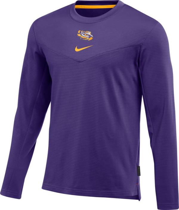 Nike Men's LSU Tigers Purple Dry Top Crew Neck Sweatshirt product image