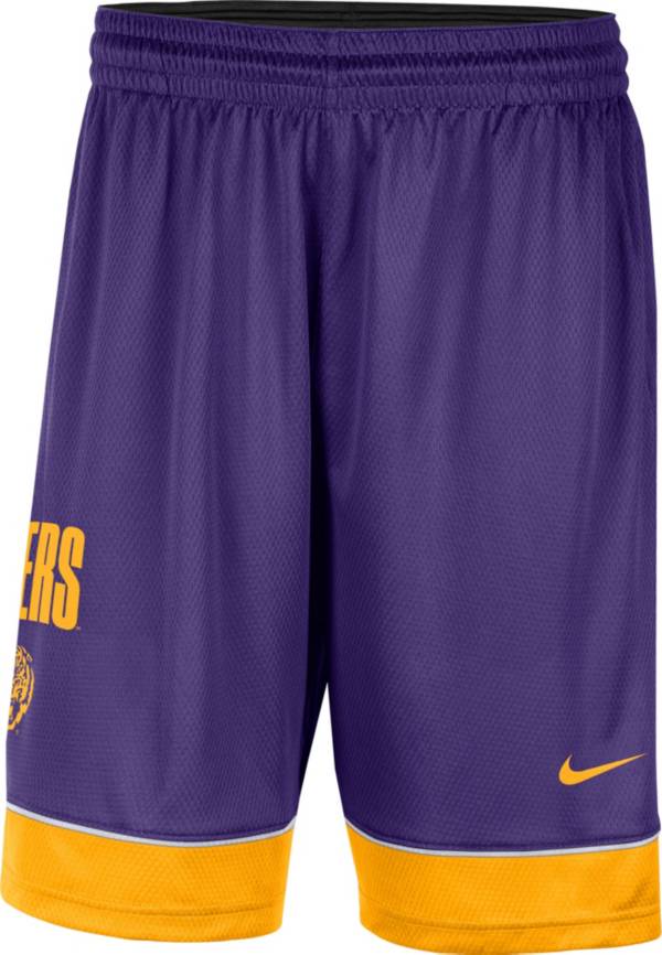 Nike Men�s LSU Tigers Purple DriFIT Basketball Shorts