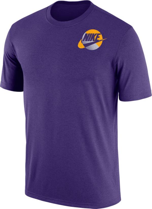 Nike Men's LSU Tigers Purple Max90 Oversized Just Do It T-Shirt product image