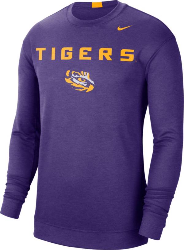 Nike Men's LSU Tigers Purple Spotlight Basketball Long Sleeve T-Shirt product image