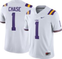 Youth LSU #1 Ja'Marr Chase White Alumni Jerseys - Ja'Marr Chase Jersey -  LSU Jersey 