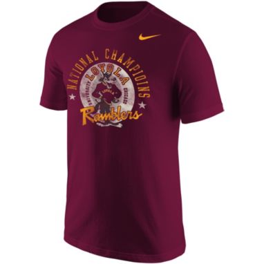 sorry, Nike Men's Loyola-Chicago Ramblers Maroon 1963 National Champions Team Logo Game of Change T-Shirt is currently out of stock