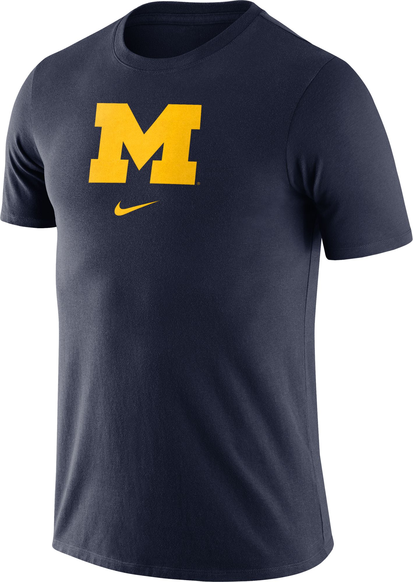 Nike Men's Michigan Wolverines Blue Essential Logo T-Shirt