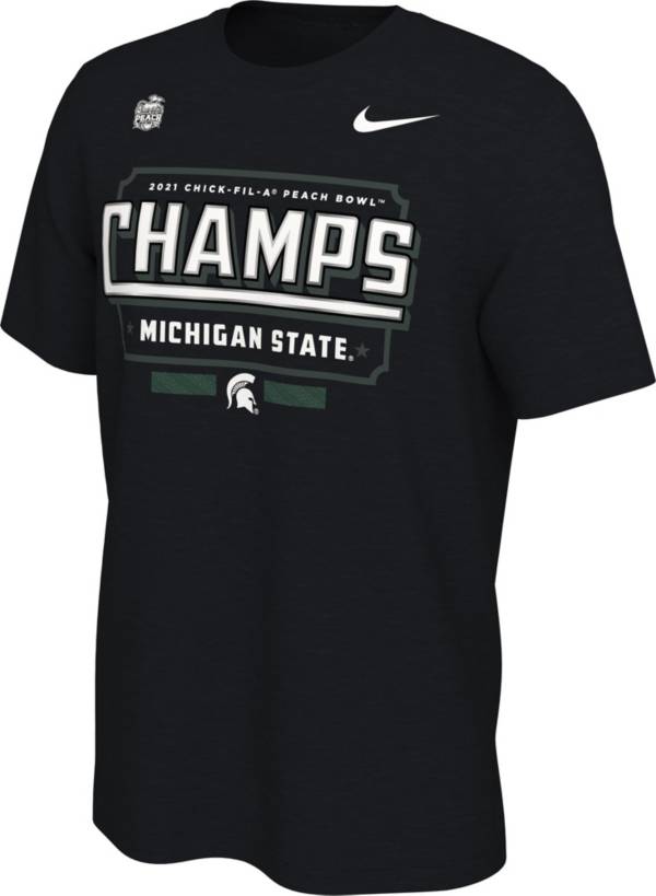 Nike Men's 2021 Chick-fil-A Peach Bowl Champions Michigan State Spartans Locker Room T-Shirt