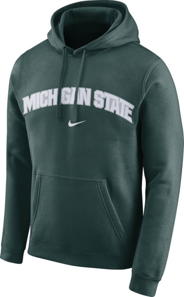 Nike Men s Michigan State Spartans Green Club Arch Pullover Fleece