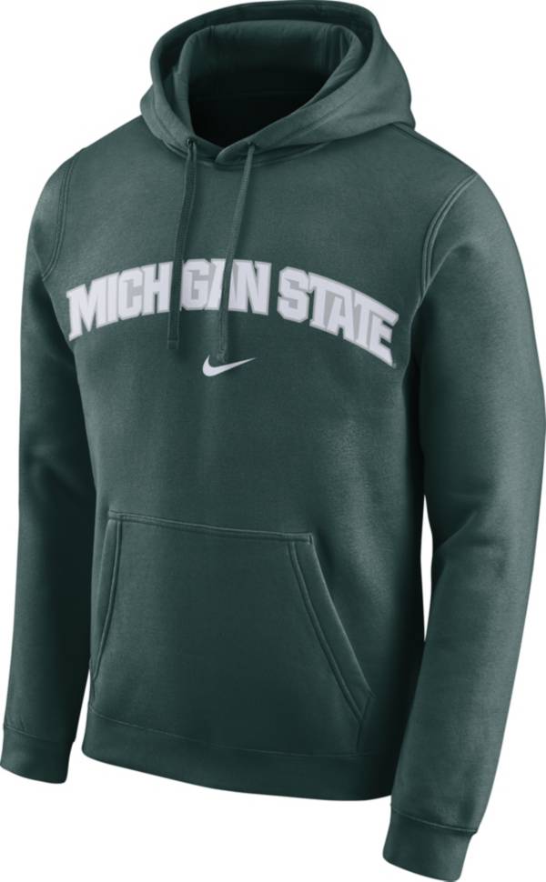 Nike Men's Michigan State Spartans Green Club Arch Pullover Fleece Hoodie product image