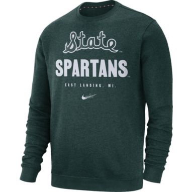 sorry, Nike Men's Michigan State Spartans Green Vault Logo Club Fleece Crew Neck Sweatshirt is currently out of stock