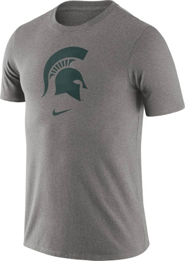 Nike Men's Michigan State Spartans Grey Essential Logo T-Shirt product image