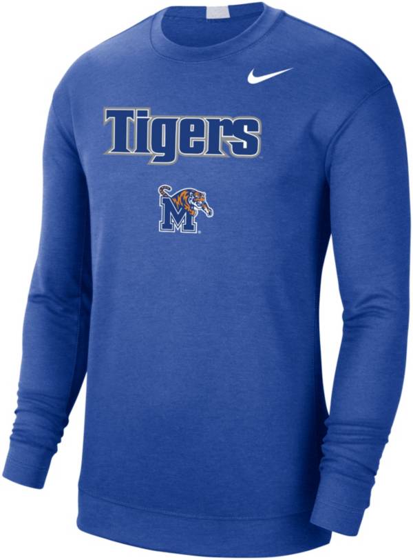 Nike Men's Memphis Tigers Blue Spotlight Basketball Long Sleeve T-Shirt