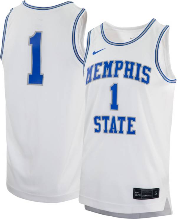 Nike Men's Memphis Tigers #1 White Replica Basketball Jersey