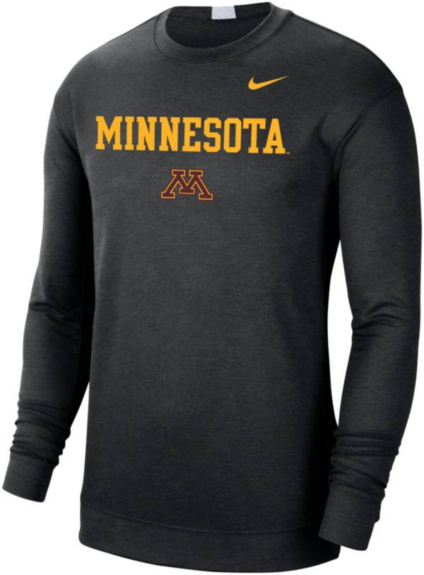 Nike Men's Minnesota Golden Gophers Black Spotlight Basketball Long Sleeve T-Shirt