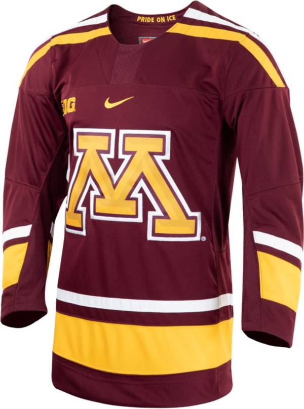 Nike Men's Minnesota Golden Gophers Maroon Replica Hockey Jersey Dick