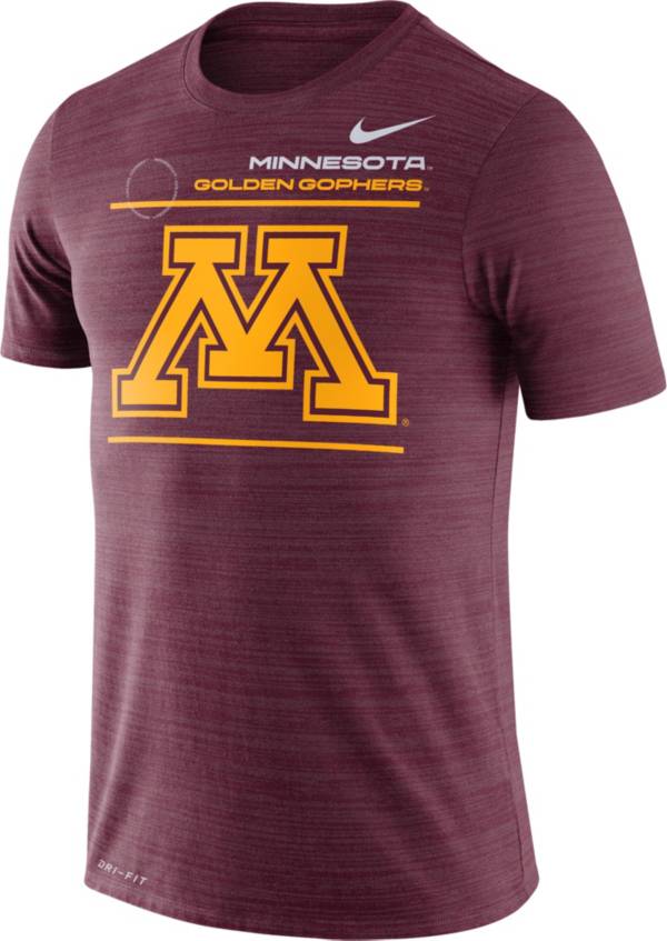 Nike Men's Minnesota Golden Gophers Maroon Dri-FIT Velocity Football Sideline T-Shirt product image