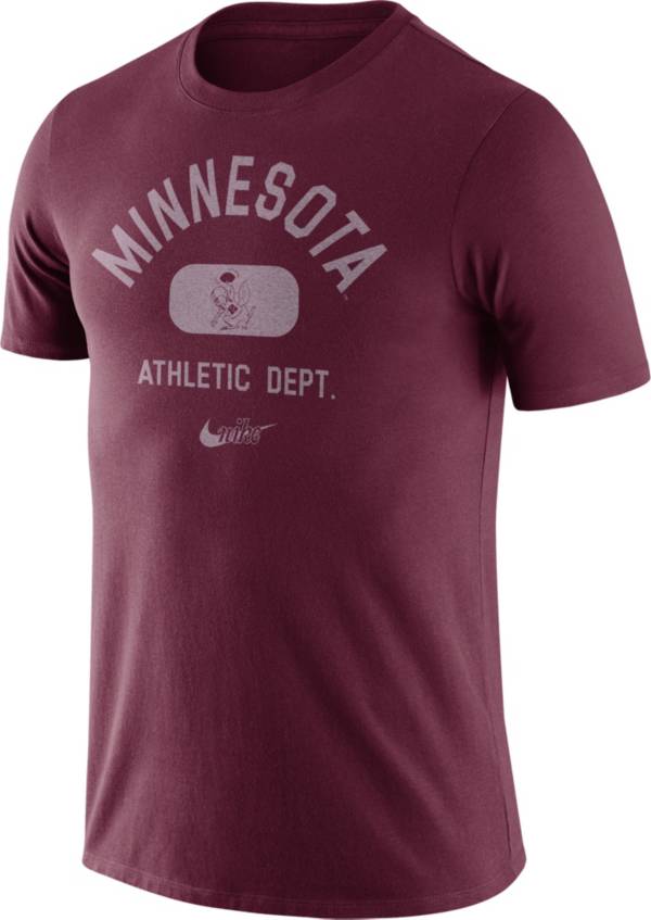 Nike Men's Minnesota Golden Gophers Maroon Tri-Blend Old School Arch T-Shirt