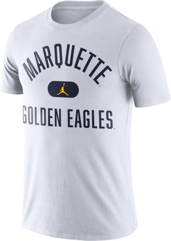 Nike Men's Marquette Golden Eagles Basketball Team Arch White TShirt