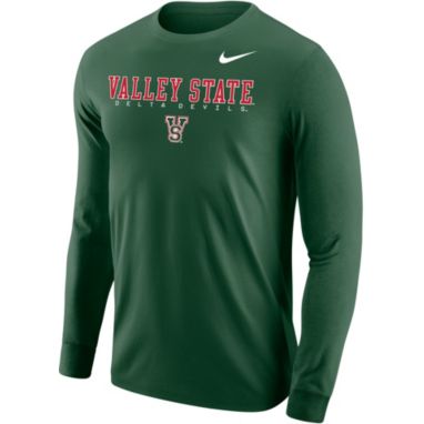 sorry, Nike Men's Mississippi Valley State Delta Devils Forest Green Core Cotton Graphic Long Sleeve T-Shirt is currently out of stock