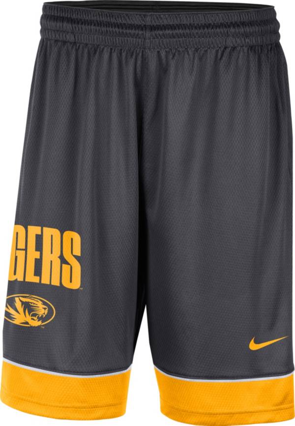 Nike Men's Missouri Tigers Grey Dri-FIT Fast Break Shorts product image