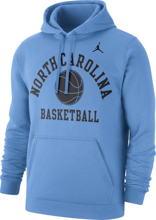 Jordan Men's North Carolina Tar Heels Carolina Blue Basketball Club Fleece Pullover Hoodie