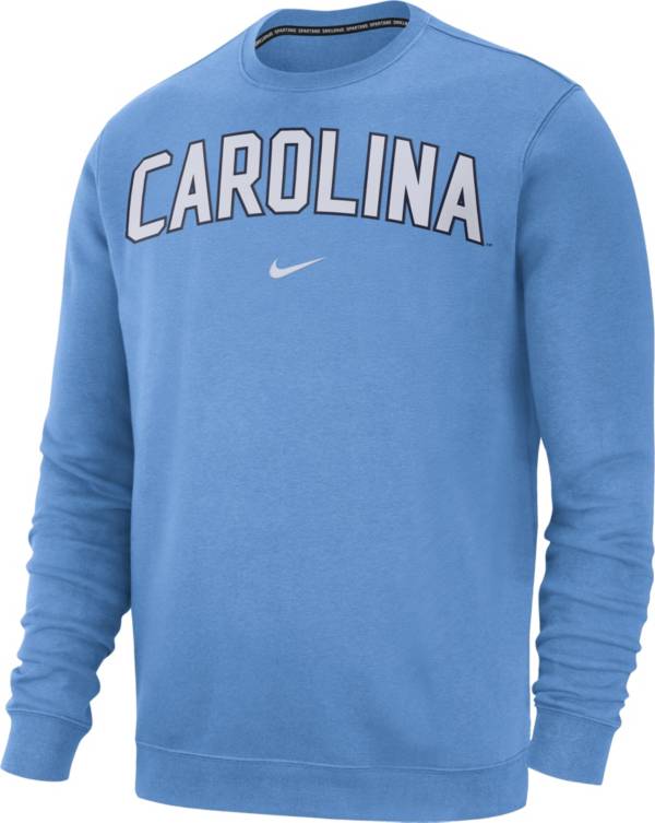 Nike Men's North Carolina Tar Heels Carolina Blue Club Fleece Crew Neck Sweatshirt