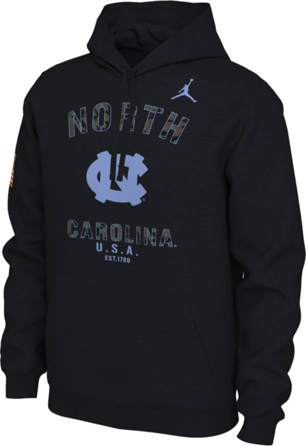 Jordan Men's North Carolina Tar Heels Veterans Day Black Pullover Hoodie