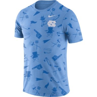 sorry, Nike Men's North Carolina Tar Heels Carolina Blue Tailgate Print T-Shirt is currently out of stock