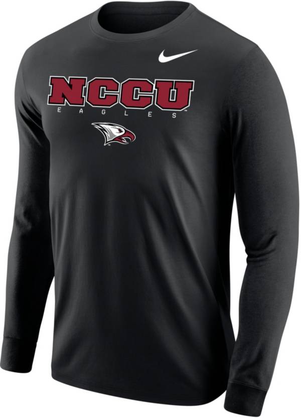 Nike Men's North Carolina Central Eagles Core Cotton Graphic Black Long Sleeve T-Shirt