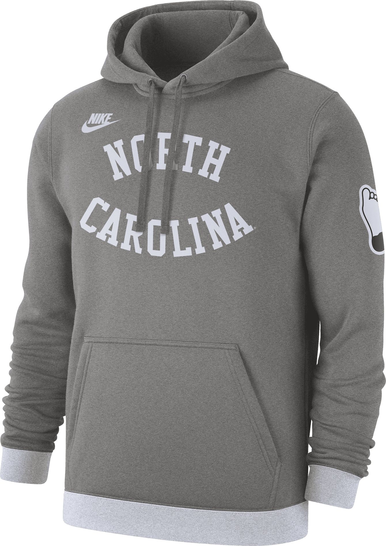 men's nike north carolina tar heels club fleece hoodie
