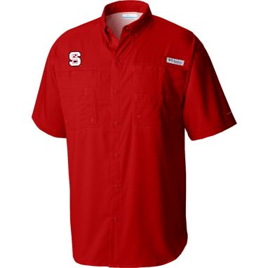sorry, Columbia Men's NC State Wolfpack Red Tamiami Short Sleeve Button Down Shirt is currently out of stock