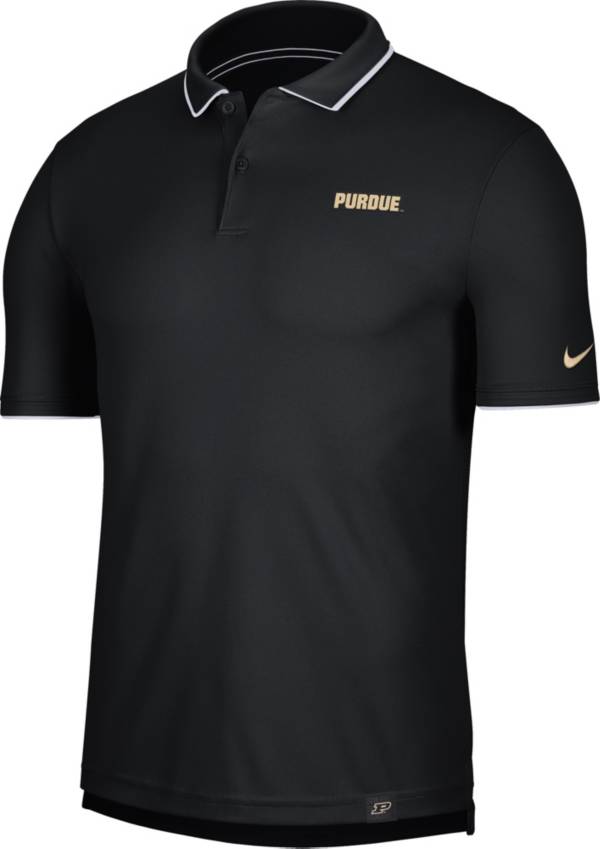 Nike Men's Purdue Boilermakers Dri-FIT UV Black Polo