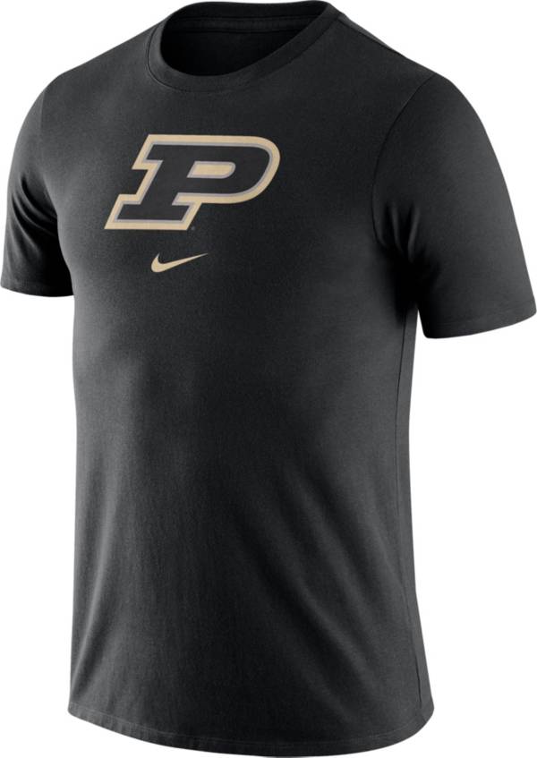 Nike Men's Purdue Boilermakers Essential Logo Black T-Shirt | Dick's ...