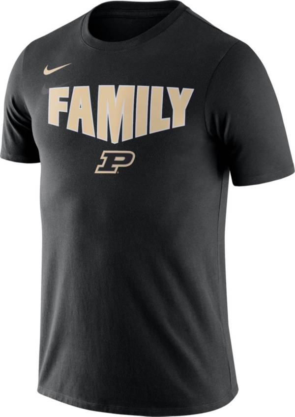 Nike Men's Purdue Boilermakers Family Black T-Shirt