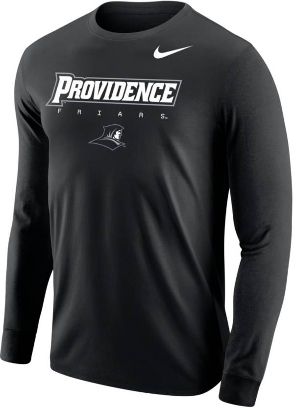 Nike Men's Providence Friars Core Cotton Graphic Black Long Sleeve T-Shirt