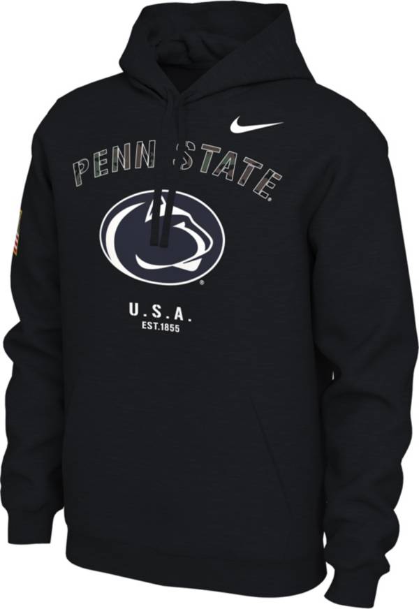 Nike Men's Penn State Nittany Lions Veterans Day Black Pullover Hoodie product image