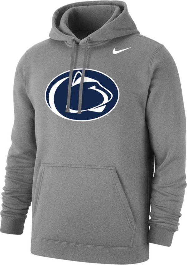 Nike Men's Penn State Nittany Lions Grey Club Fleece Pullover Hoodie product image