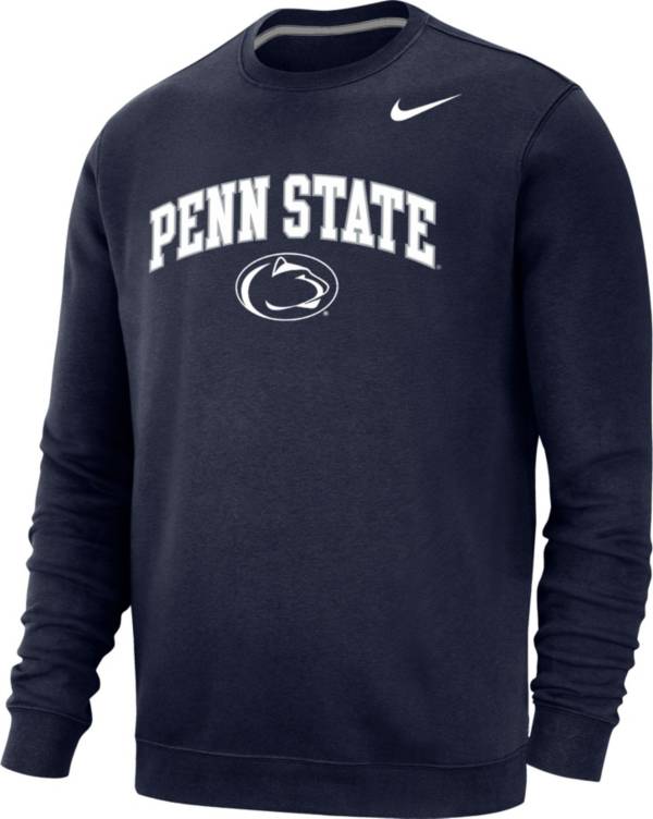Nike Men's Penn State Nittany Lions Blue Club Fleece Crew Neck Sweatshirt product image