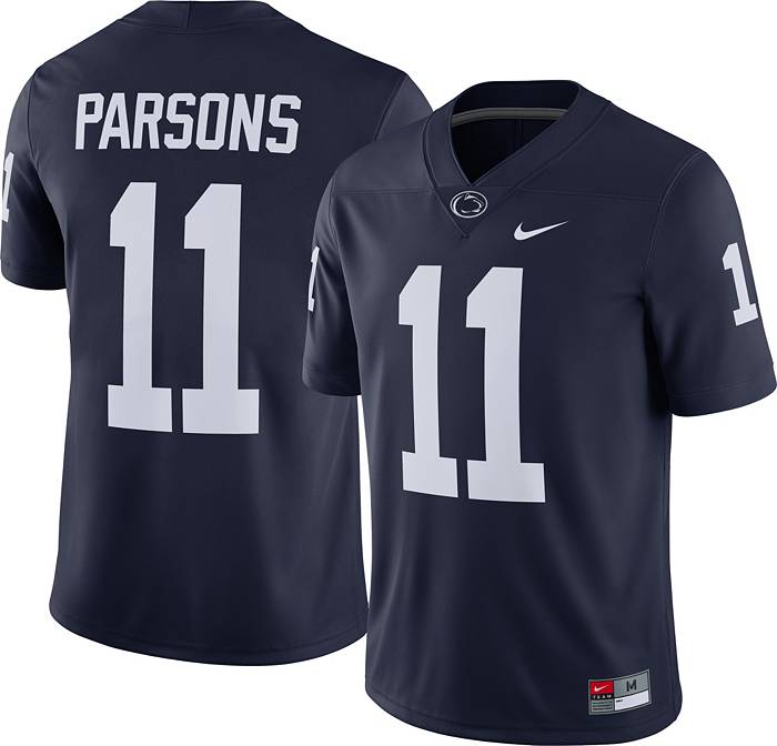 Nike Men's Penn State Nittany Lions Micah Parsons #11 Blue Dri-Fit Game Football Jersey, Small