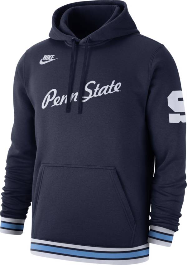 Nike Men's Penn State Nittany Lions Blue Retro Fleece Pullover Hoodie product image
