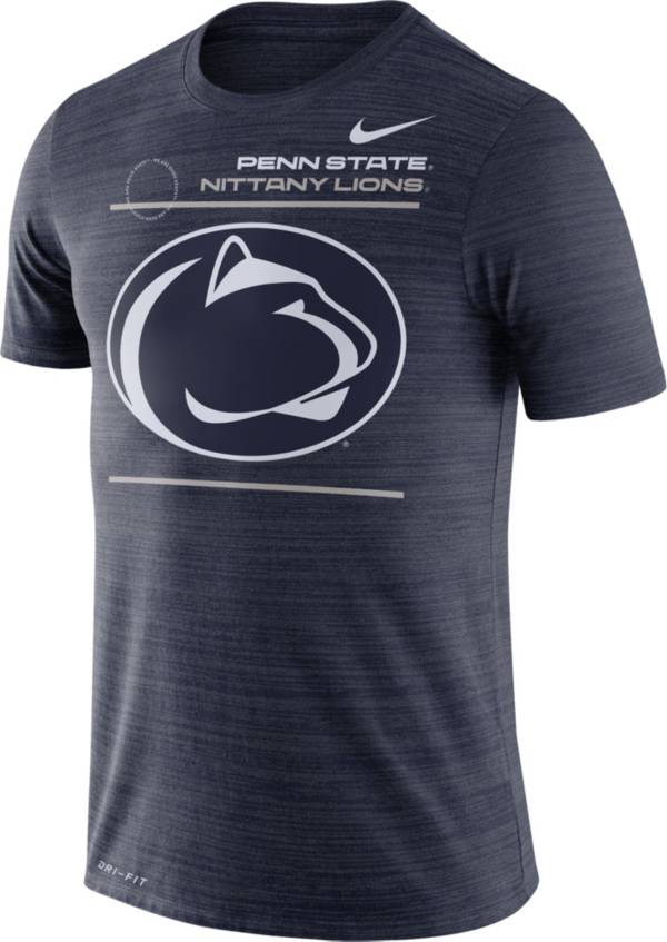 Nike Men's Penn State Nittany Lions Blue Dri-FIT Velocity Football Sideline T-Shirt product image