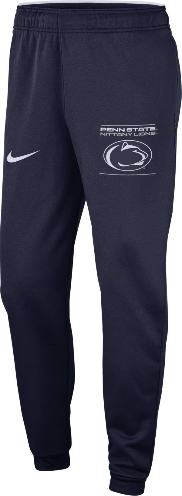 Nike Men's Penn State Nittany Lions Blue Football Sideline Therma Pants