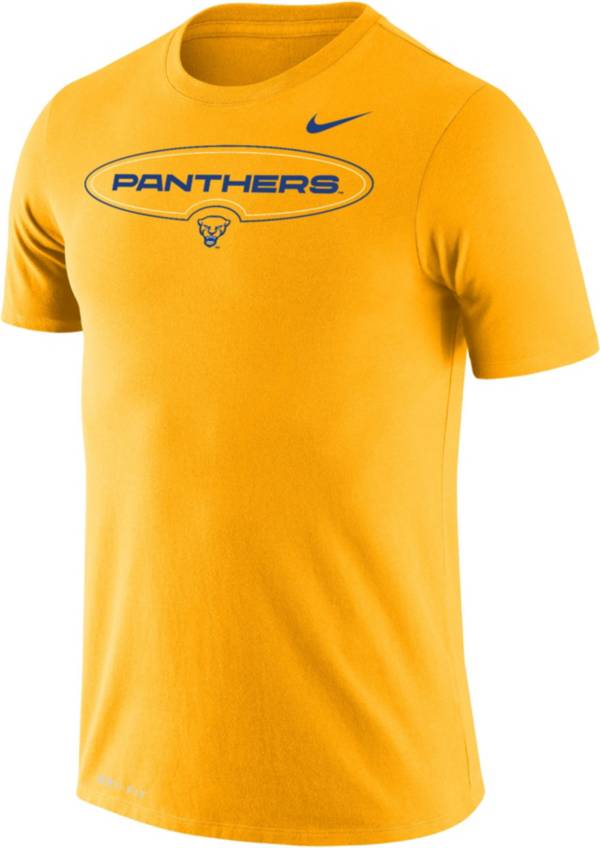 Nike Men's Pitt Panthers Gold Dri-FIT Legend Wordmark T-Shirt