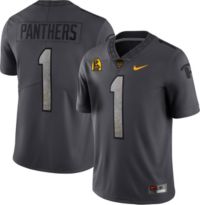 Nike Men's Pitt Panthers Blue Full Button Replica Baseball Jersey, Medium