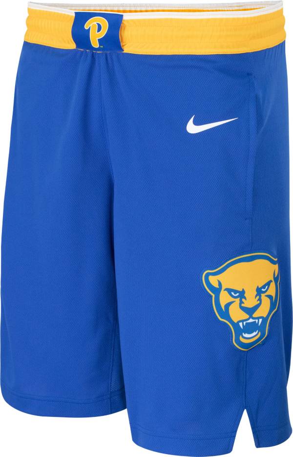 Nike Men's Pitt Panthers Blue Replica Basketball Shorts