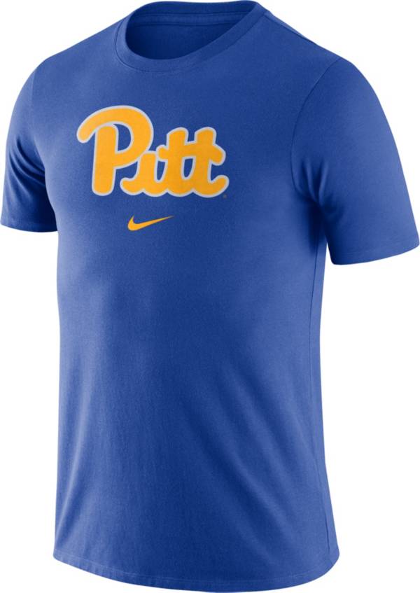 Nike Men's Pitt Panthers Blue Essential Logo T-Shirt