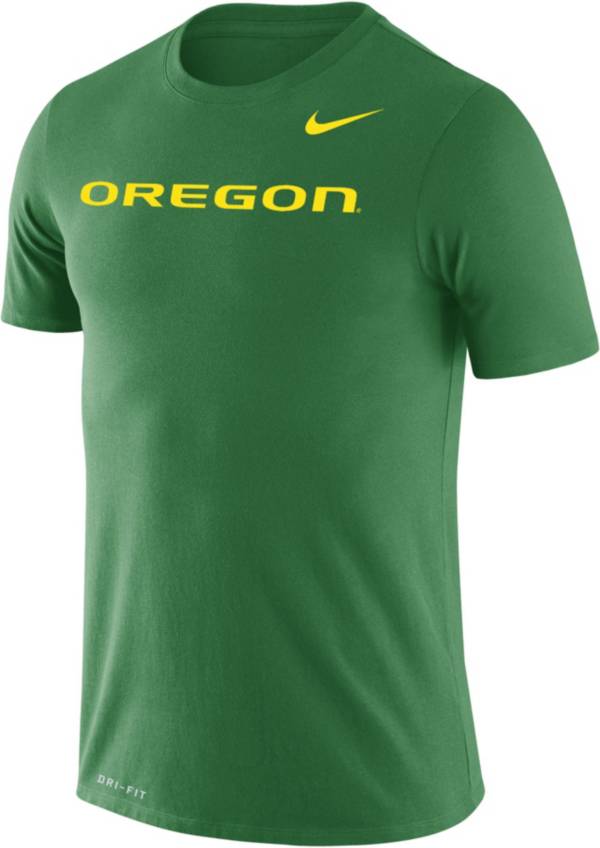 Nike Men's Oregon Ducks Green Dri-FIT Legend Wordmark T-Shirt