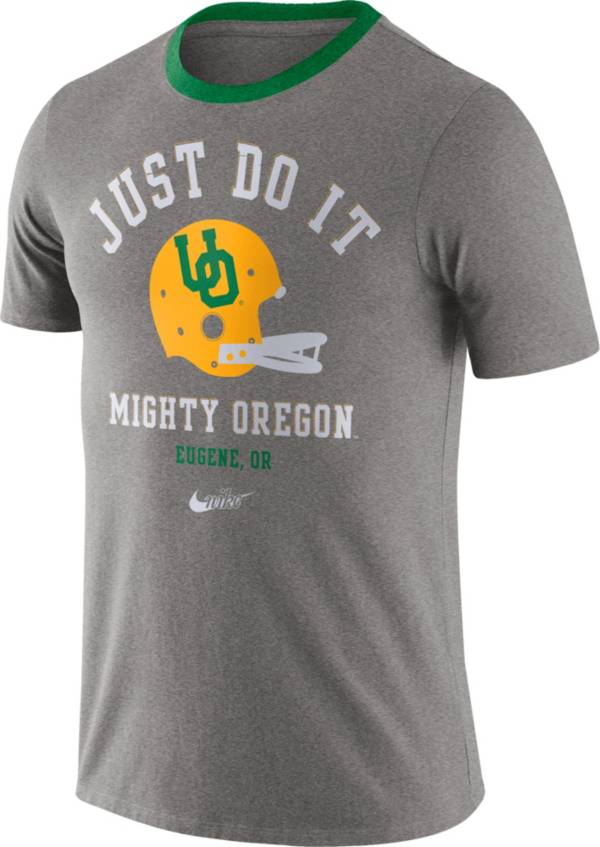 Nike Men's Oregon Ducks Grey Dri-FIT Vault Helmet Logo T-Shirt product image