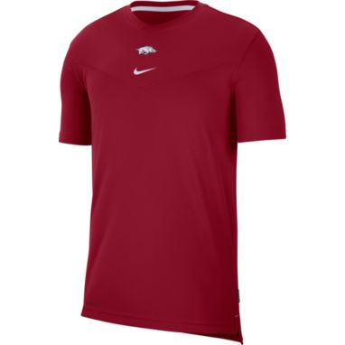 sorry, Nike Men's Arkansas Razorbacks Cardinal Football Sideline Coach Dri-FIT UV T-Shirt is currently out of stock