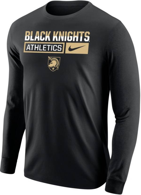 Nike Men's Army West Point Black Knights Army Black Core Cotton Wordmark Long Sleeve T-Shirt product image