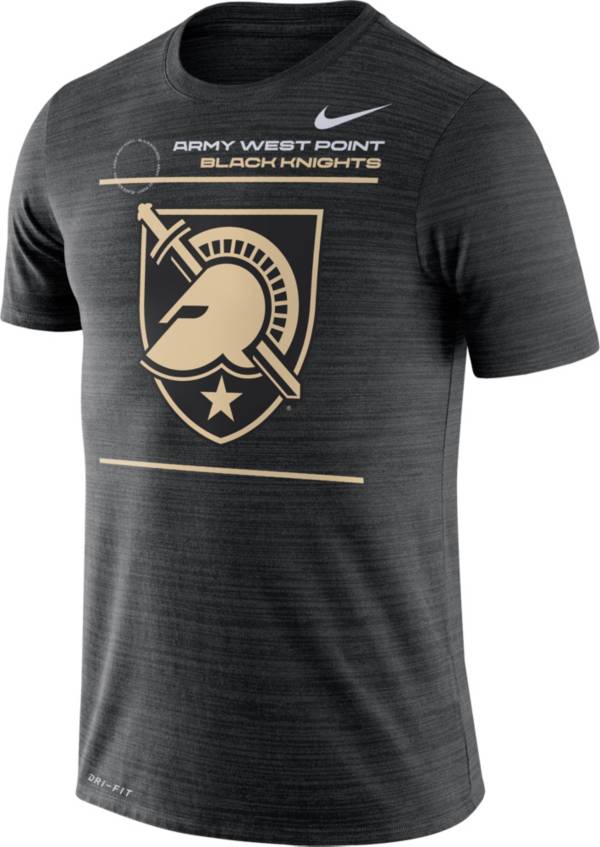 Nike Men's Army West Point Black Knights Dri-FIT Velocity Football Sideline Black T-Shirt product image