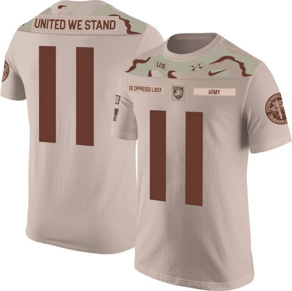 Nike Men's Army West Point Black Knights #11 Brown Rivalry Collection Football Jersey T-Shirt