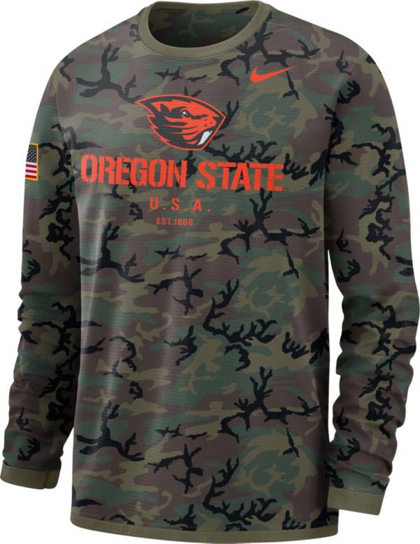 Nike Men's Oregon State Beavers Camo Military Appreciation Long Sleeve T-Shirt product image